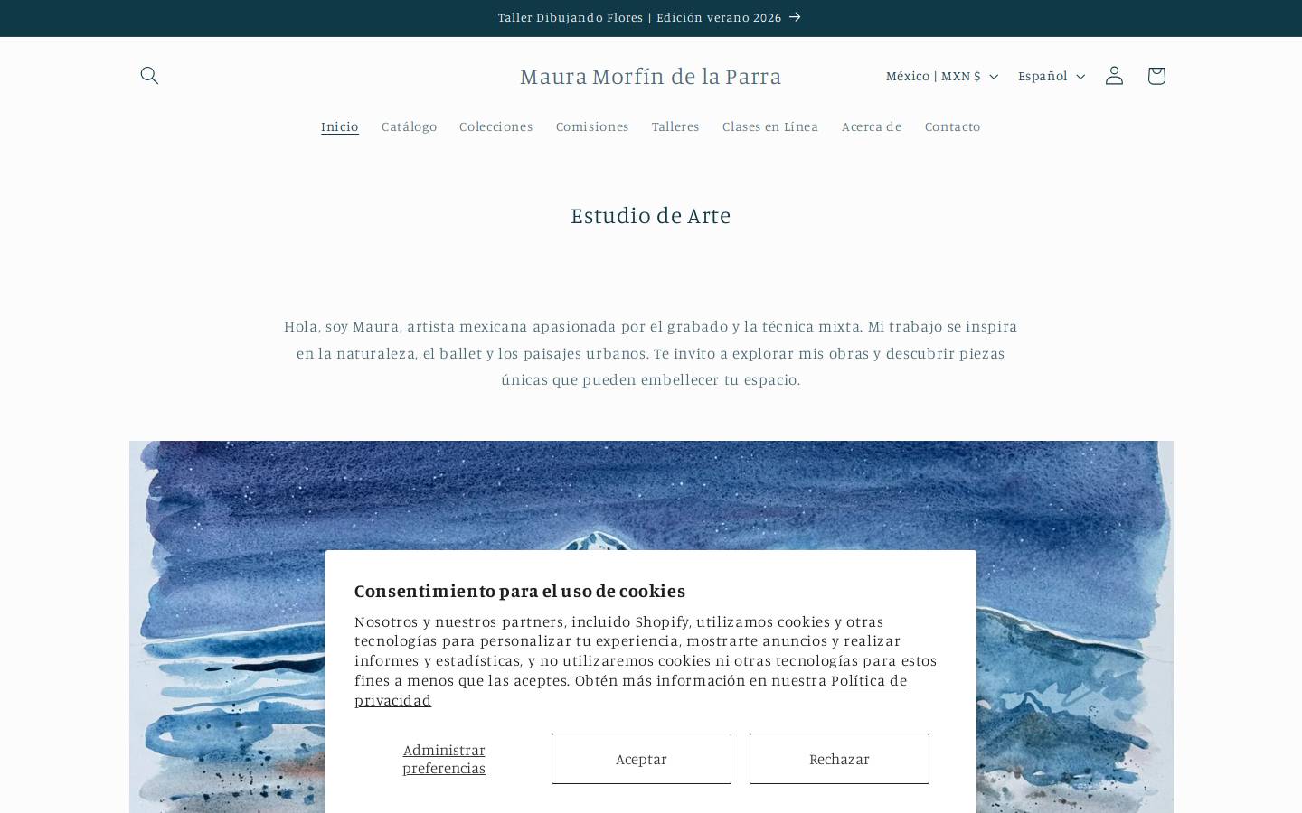 mauramorfindelaparra.com homepage screenshot