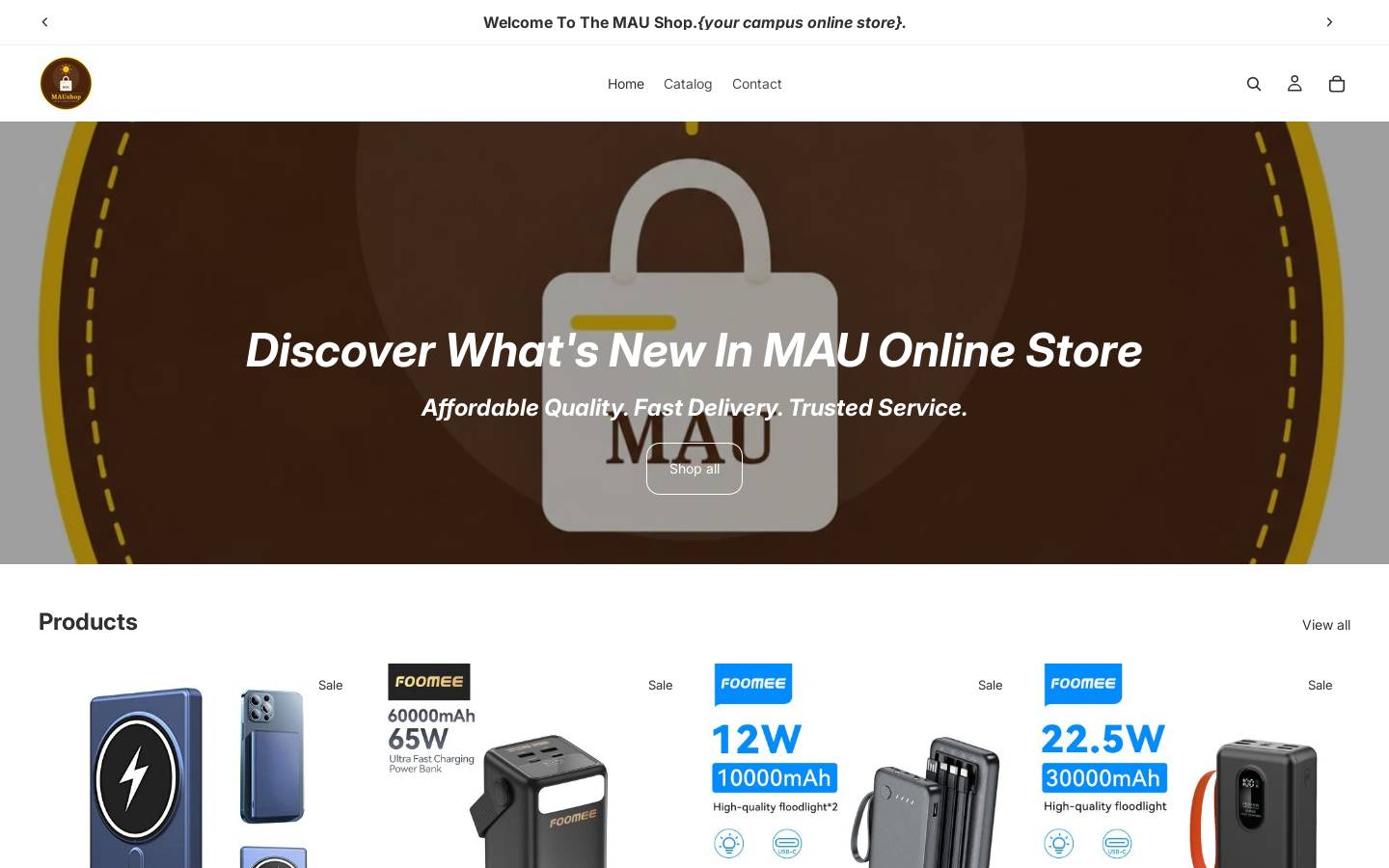 maushop.online homepage screenshot