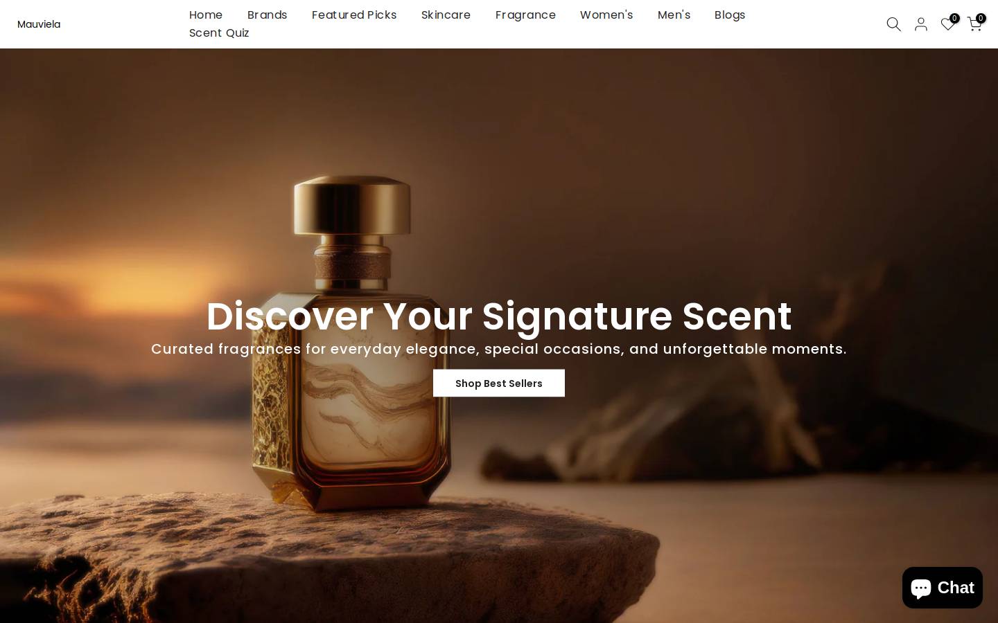 mauviela.com homepage screenshot