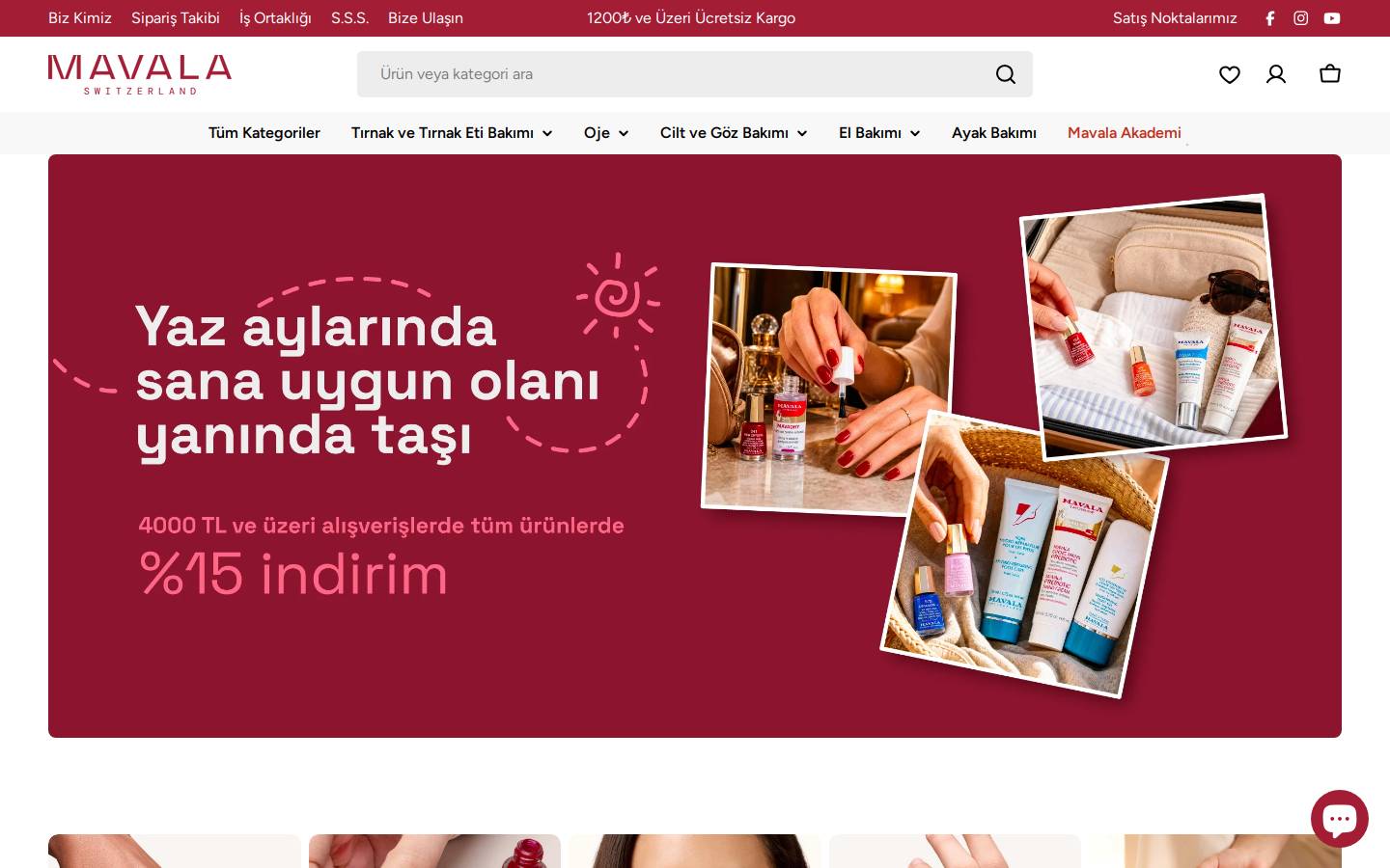 mavalaturkiye.com homepage screenshot