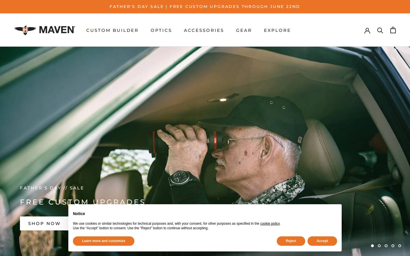 mavenbuilt.com homepage screenshot