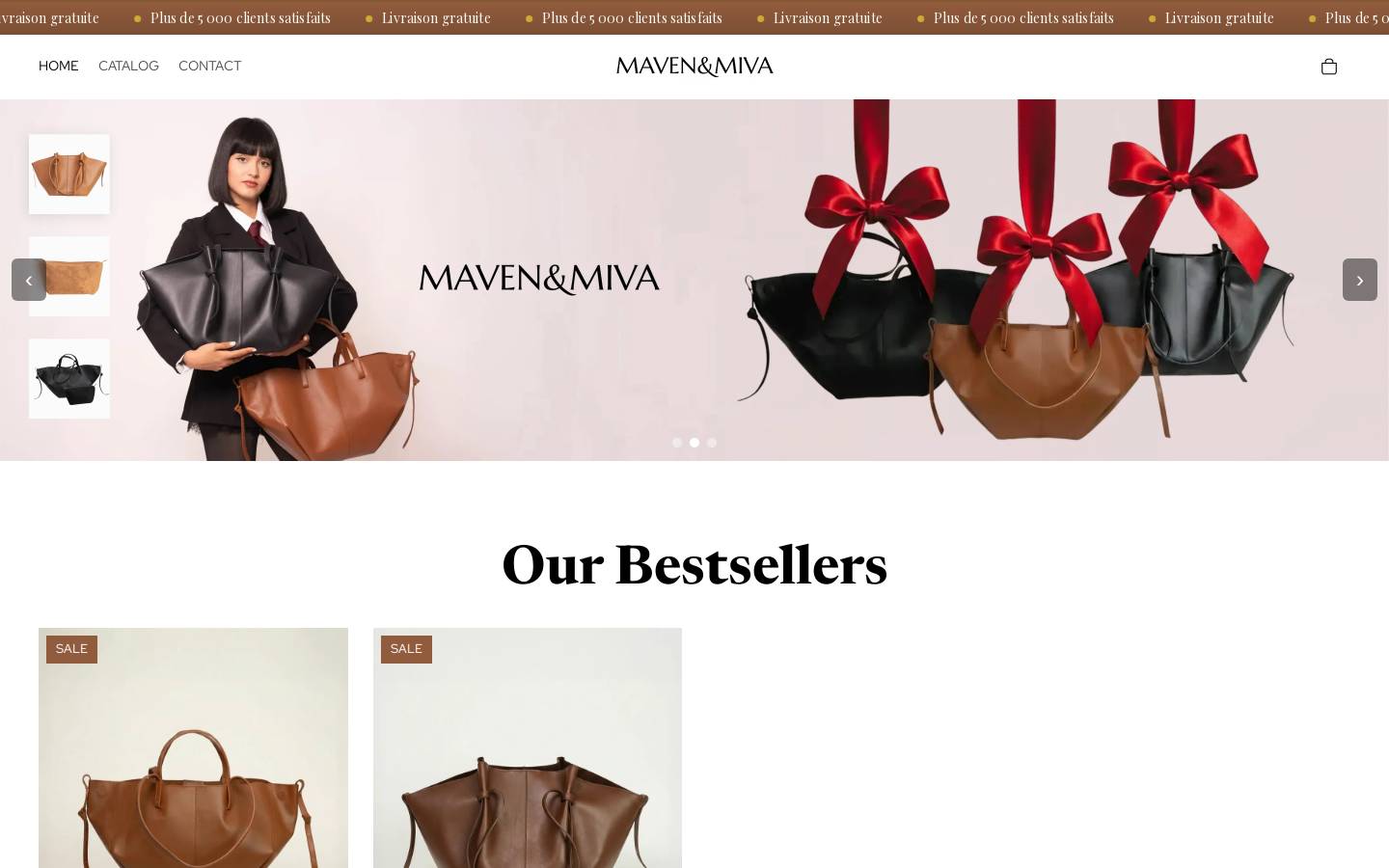 mavenmiva.com homepage screenshot