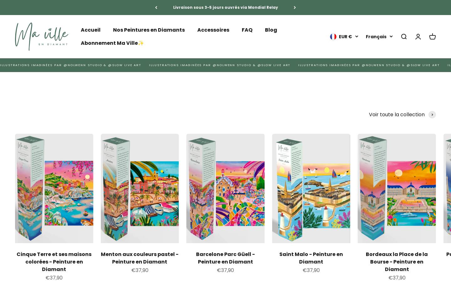 Mavilleendiamant homepage screenshot