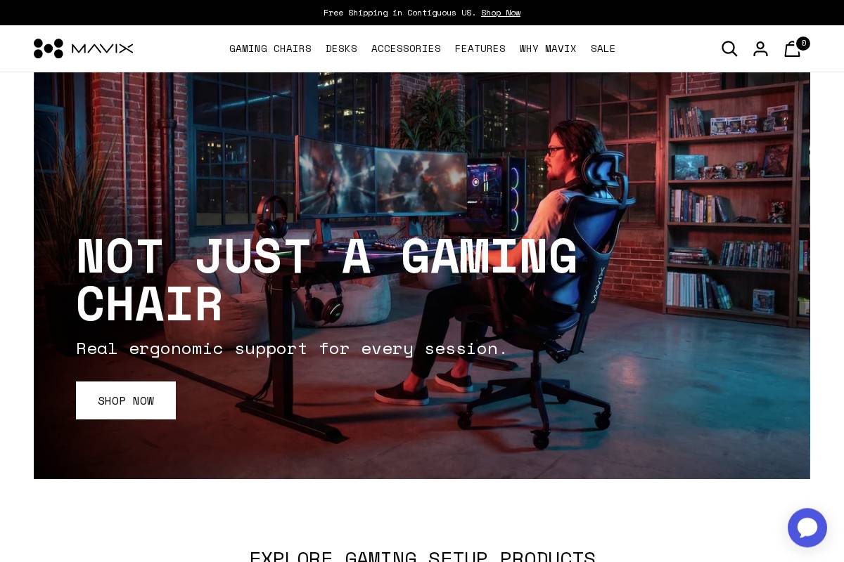 Mavix homepage screenshot