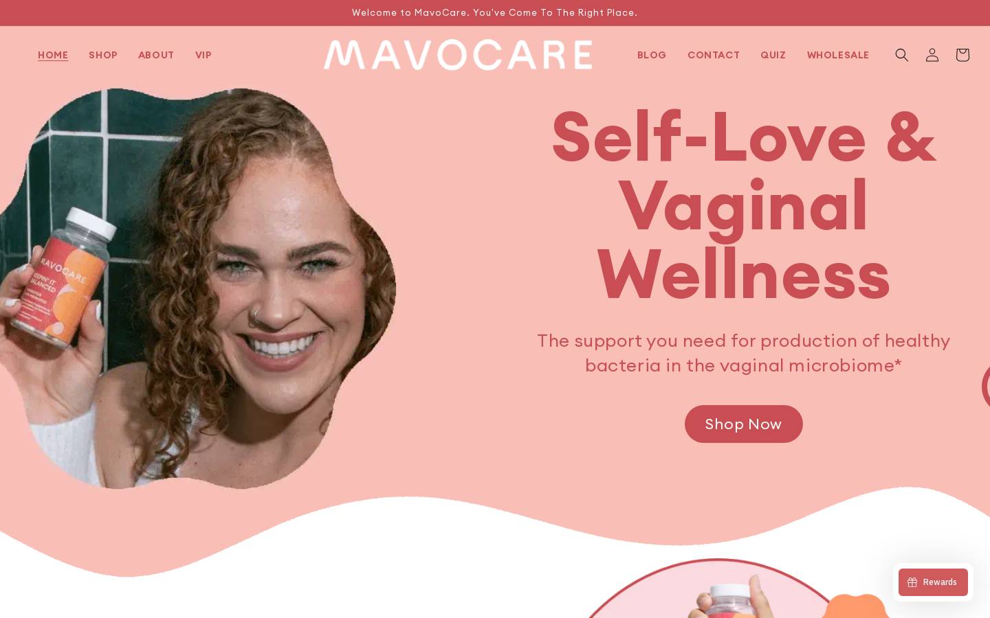 mavocare.com homepage screenshot