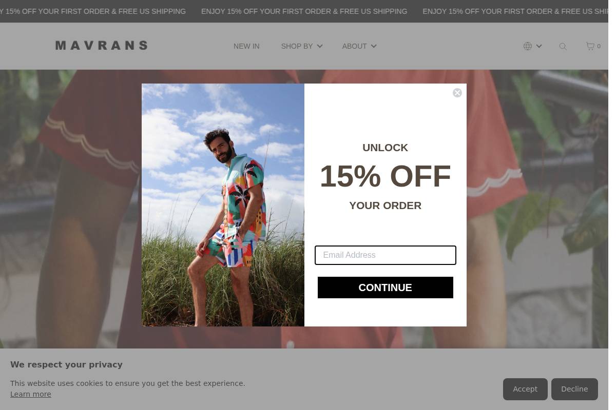 mavrans.com homepage screenshot