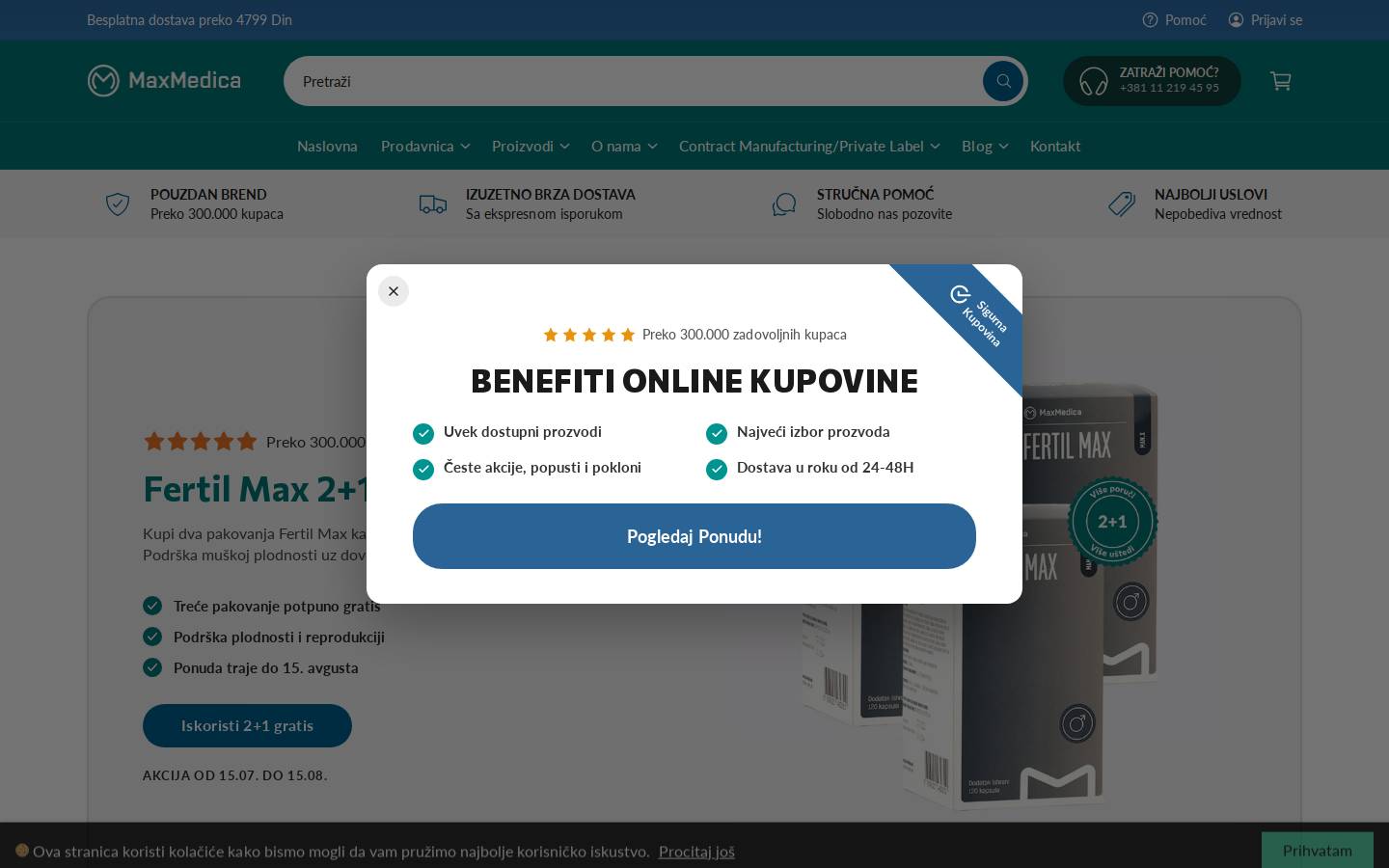 max-medica.com homepage screenshot