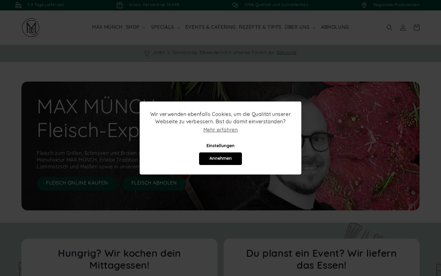 max-muench.com homepage screenshot