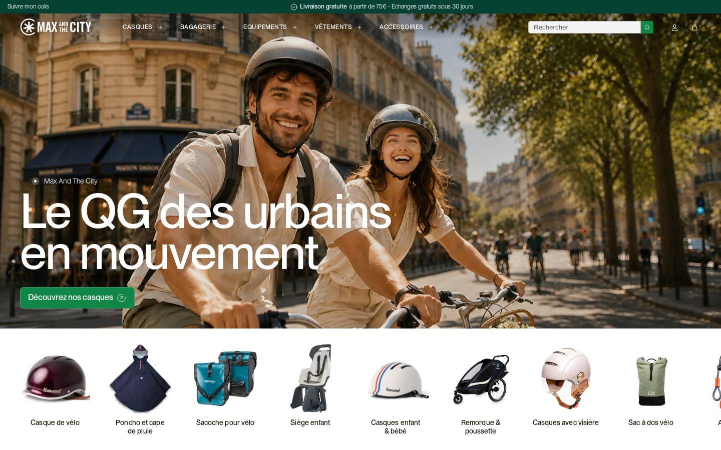 Maxandthecity homepage screenshot