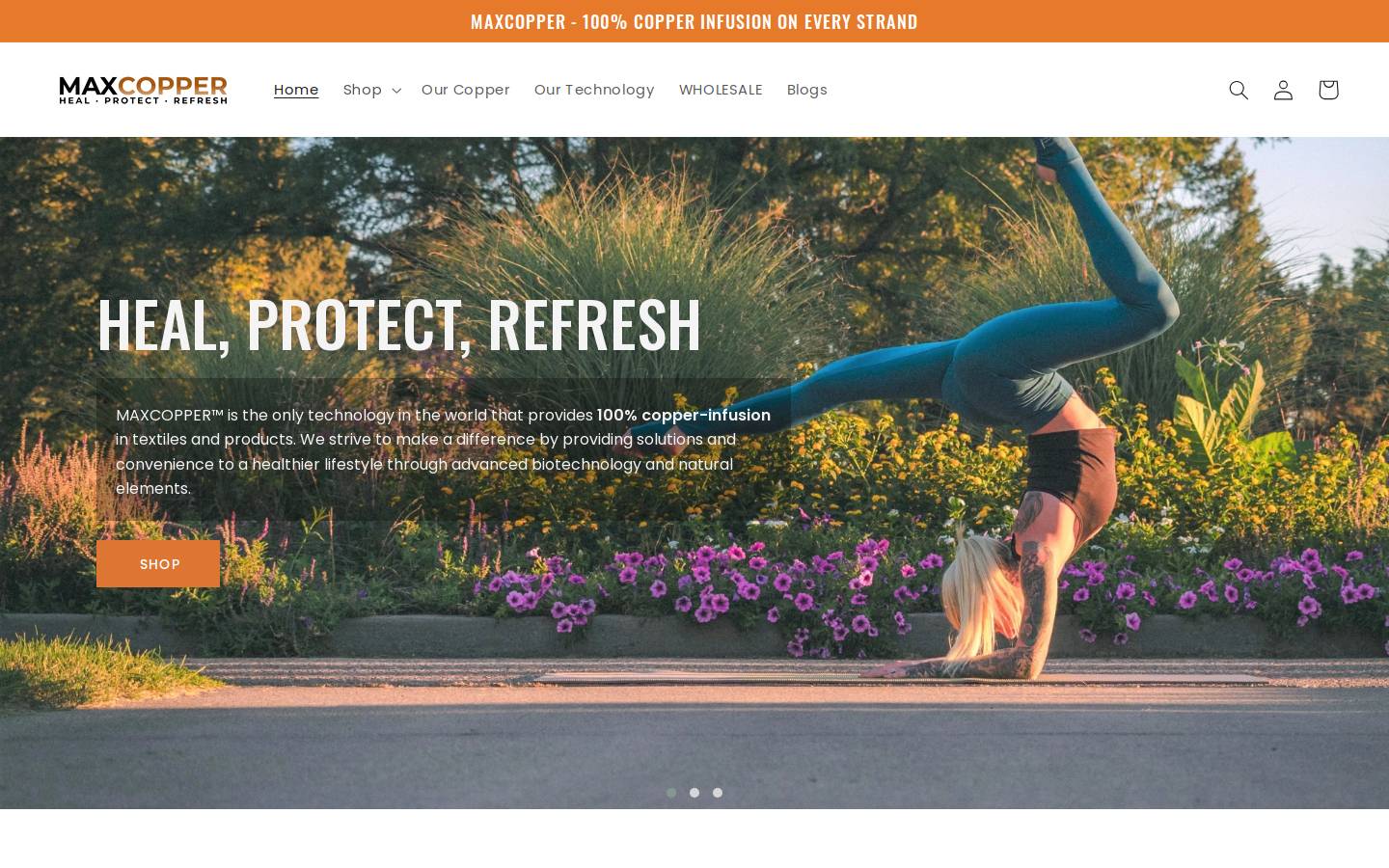 maxcopper.com homepage screenshot