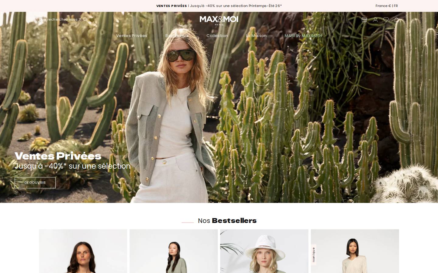 maxemoi.com homepage screenshot