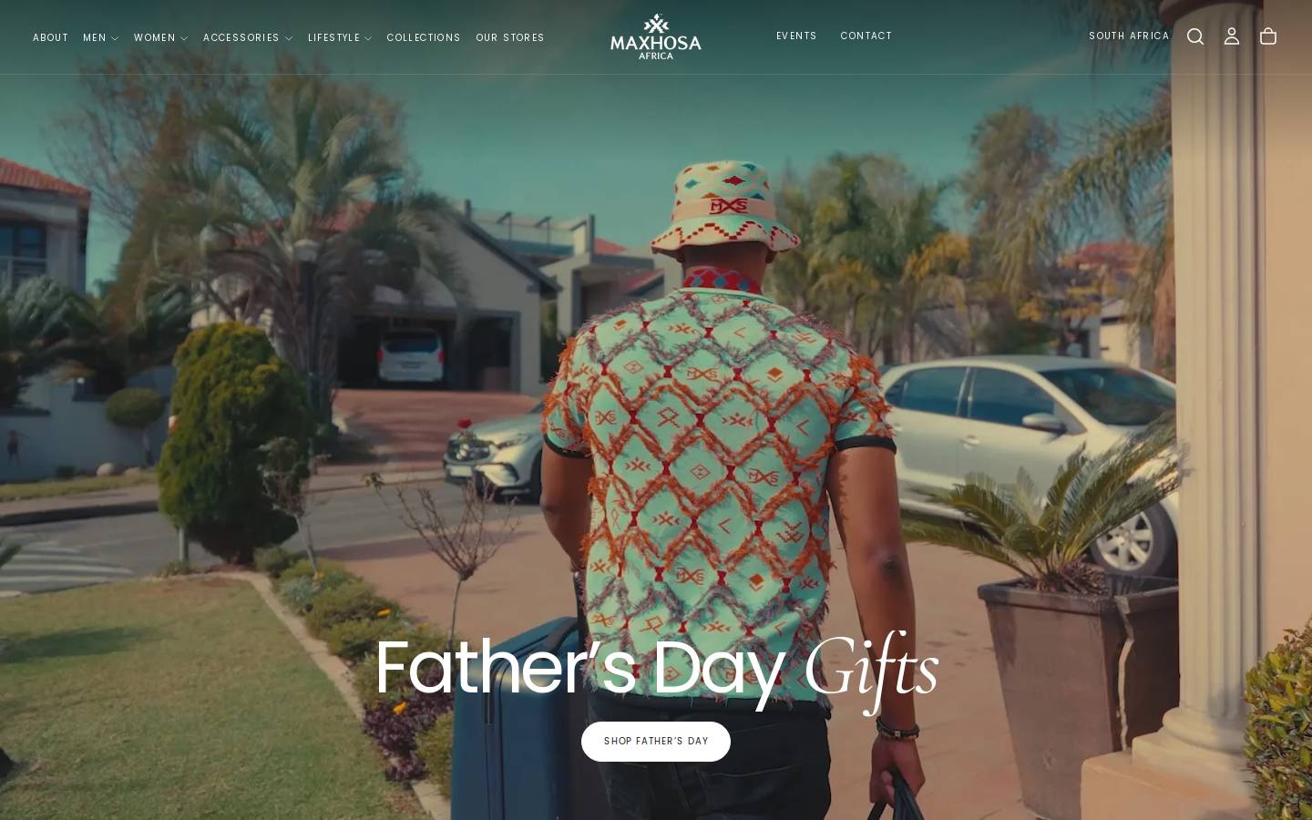 maxhosa.com homepage screenshot