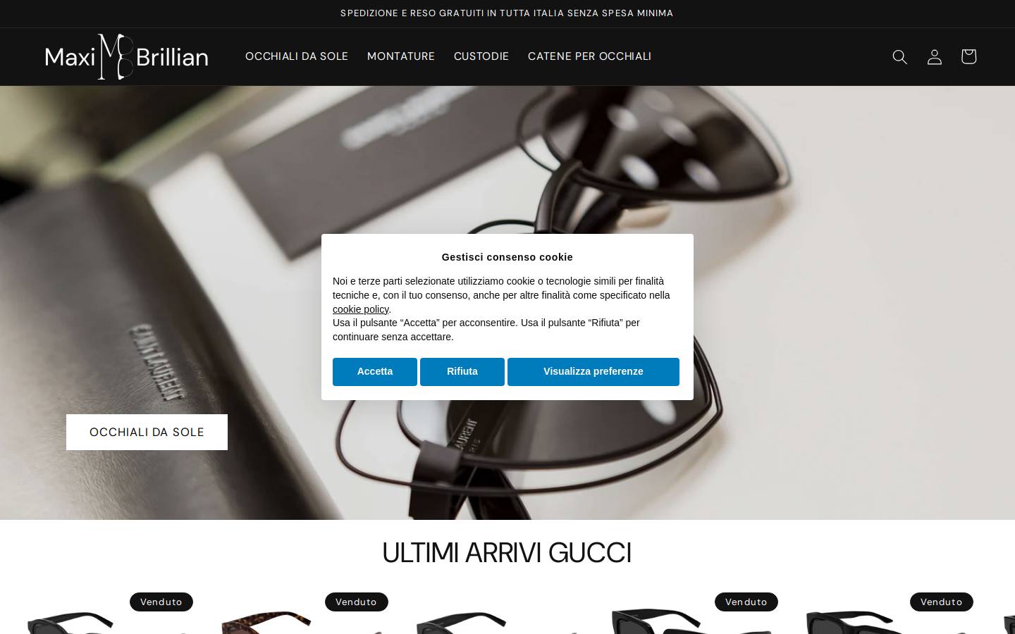 maxi-brillian.com homepage screenshot