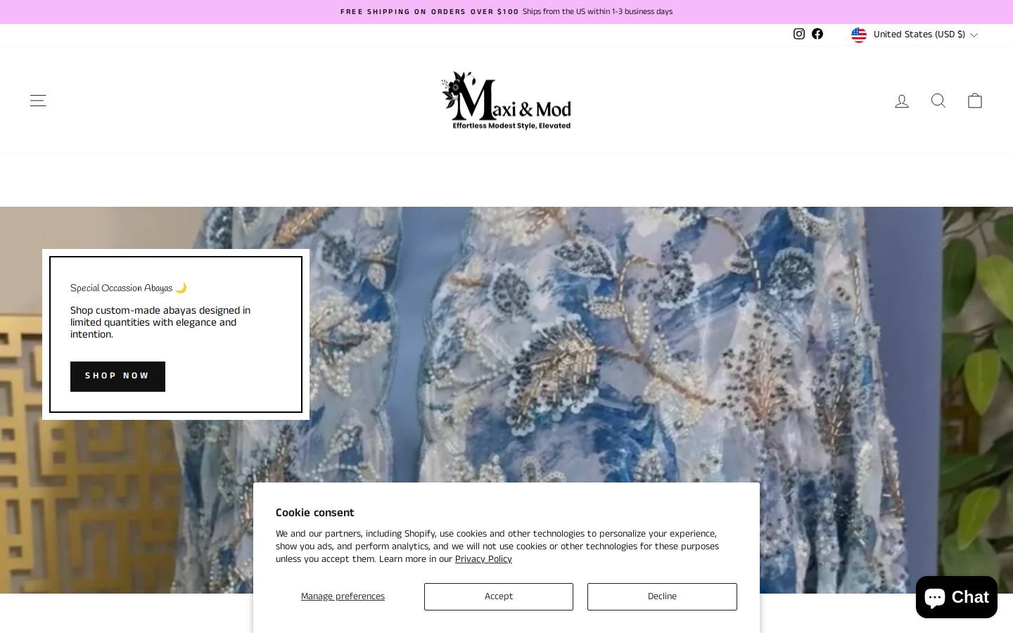 maxiandmod.com homepage screenshot