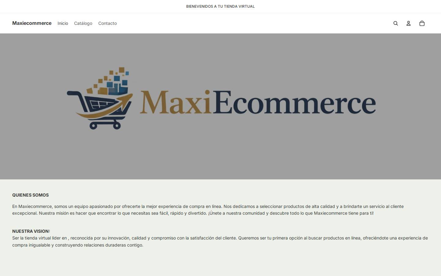 maxiecommerce.com homepage screenshot
