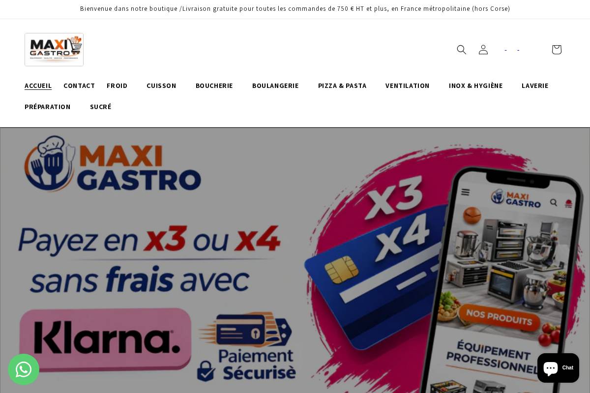 maxigastro.fr homepage screenshot