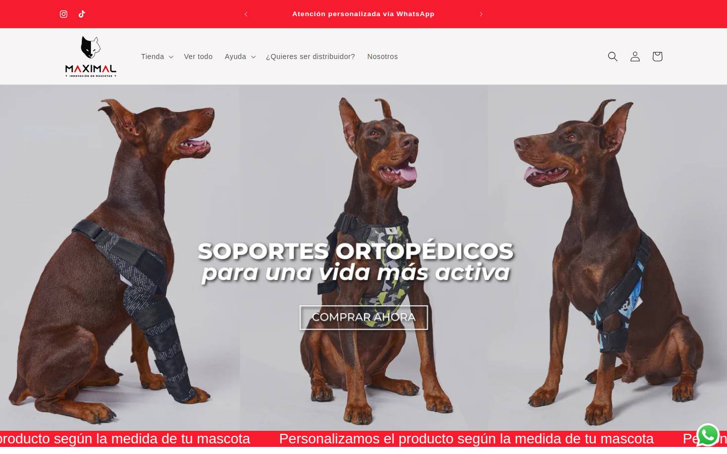 maximal.com.co homepage screenshot