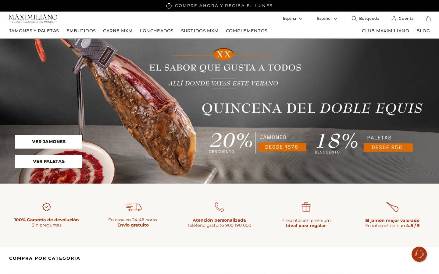 Maximiliano Jabugo homepage screenshot