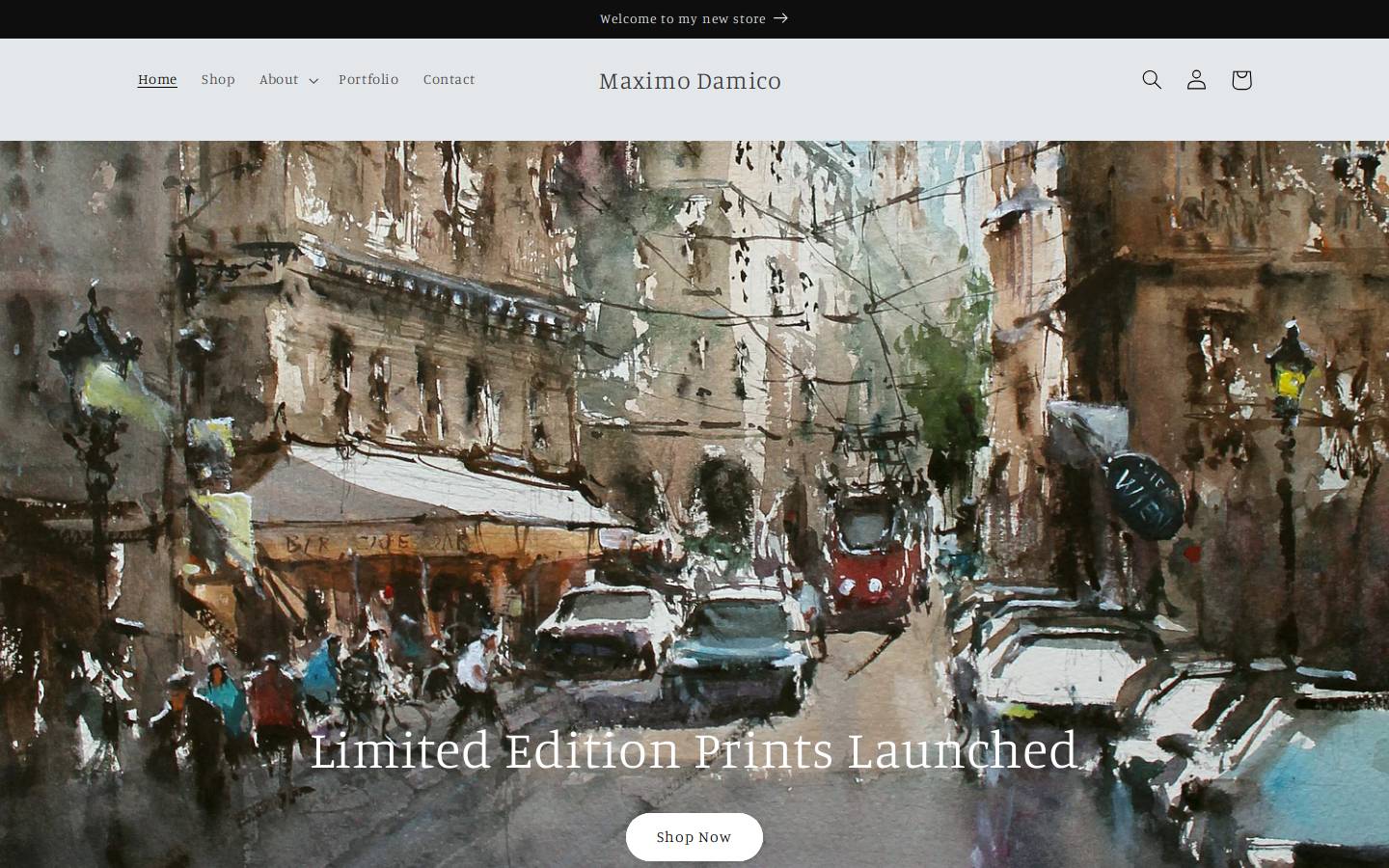 maximodamico.com homepage screenshot