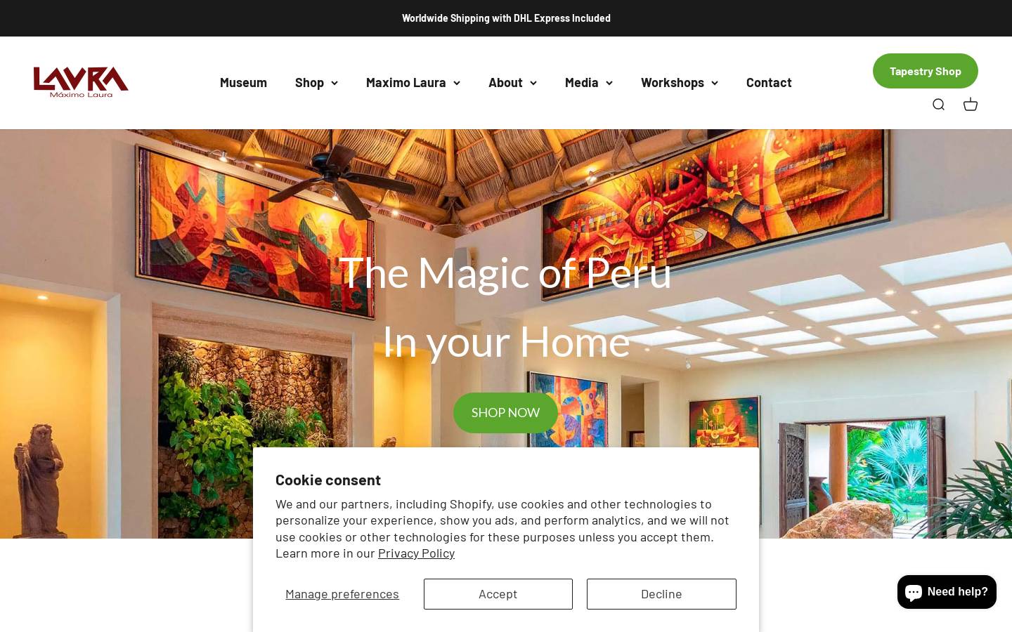 maximolaura.com homepage screenshot
