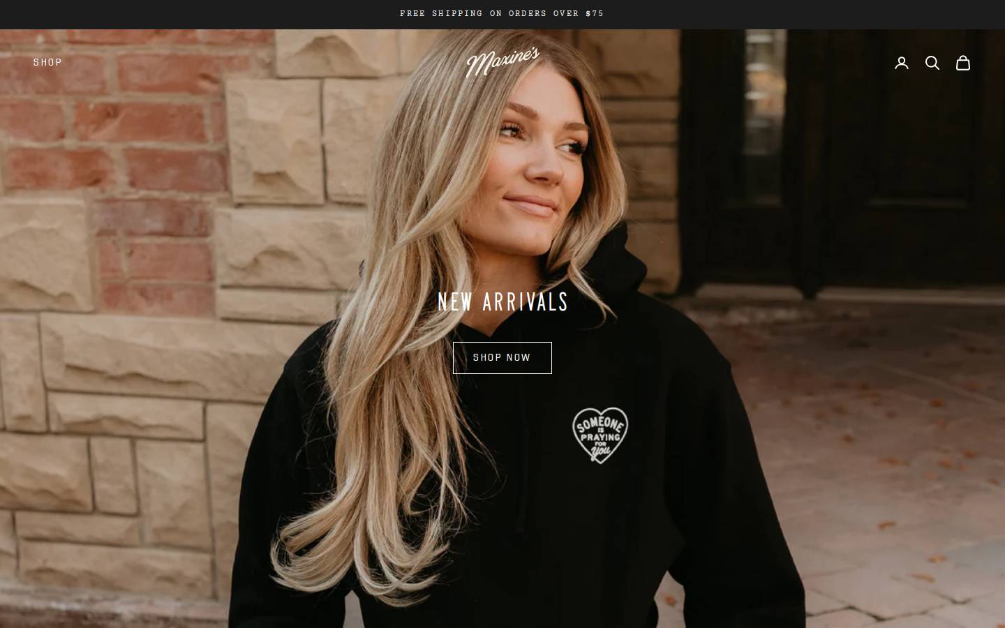 maxinescoffee.com homepage screenshot