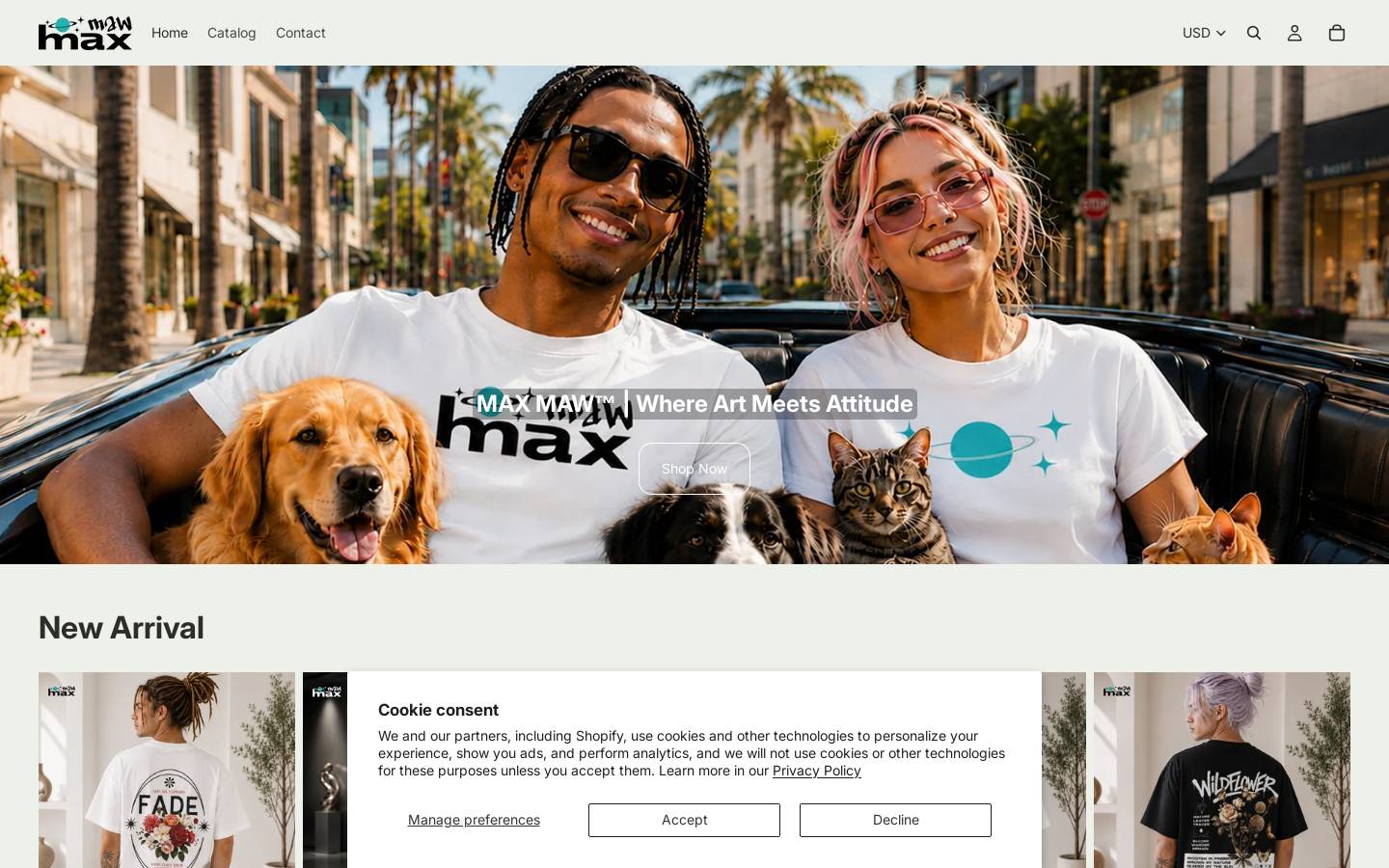maxmaw.com homepage screenshot