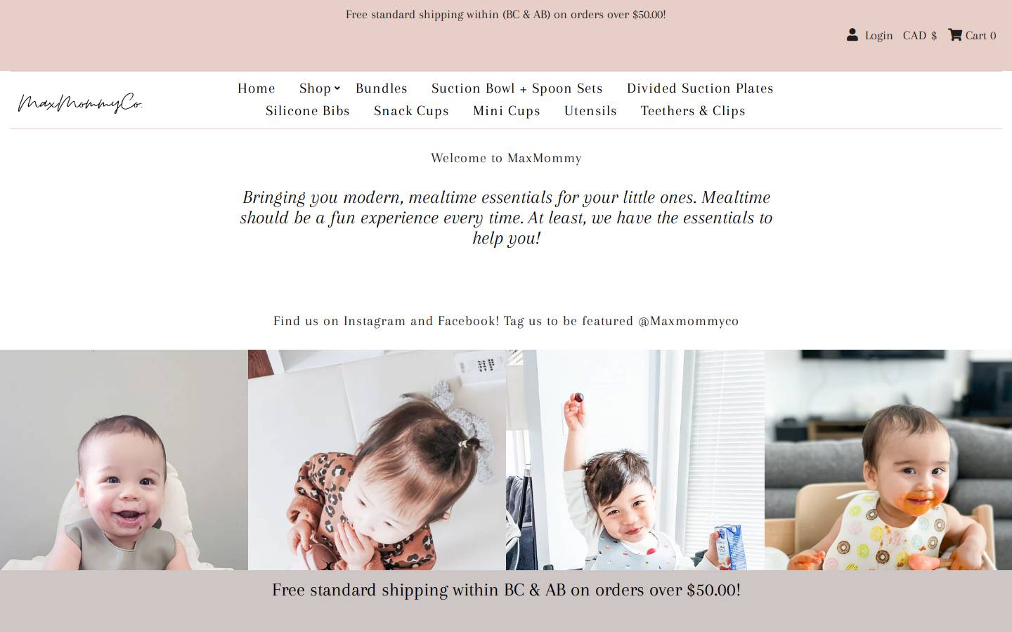 maxmommy.com homepage screenshot
