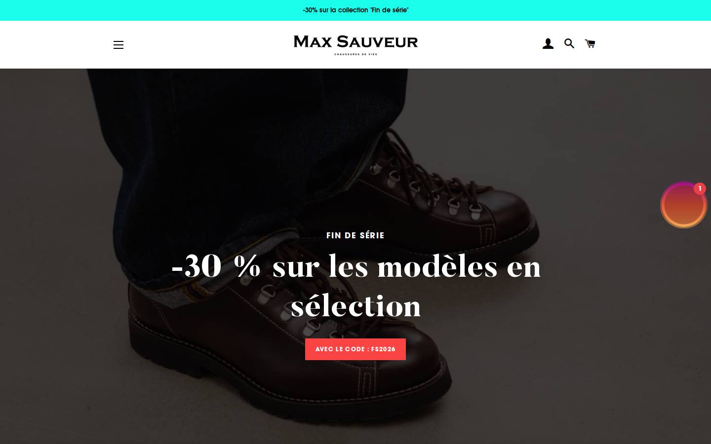 Maxsauveur homepage screenshot