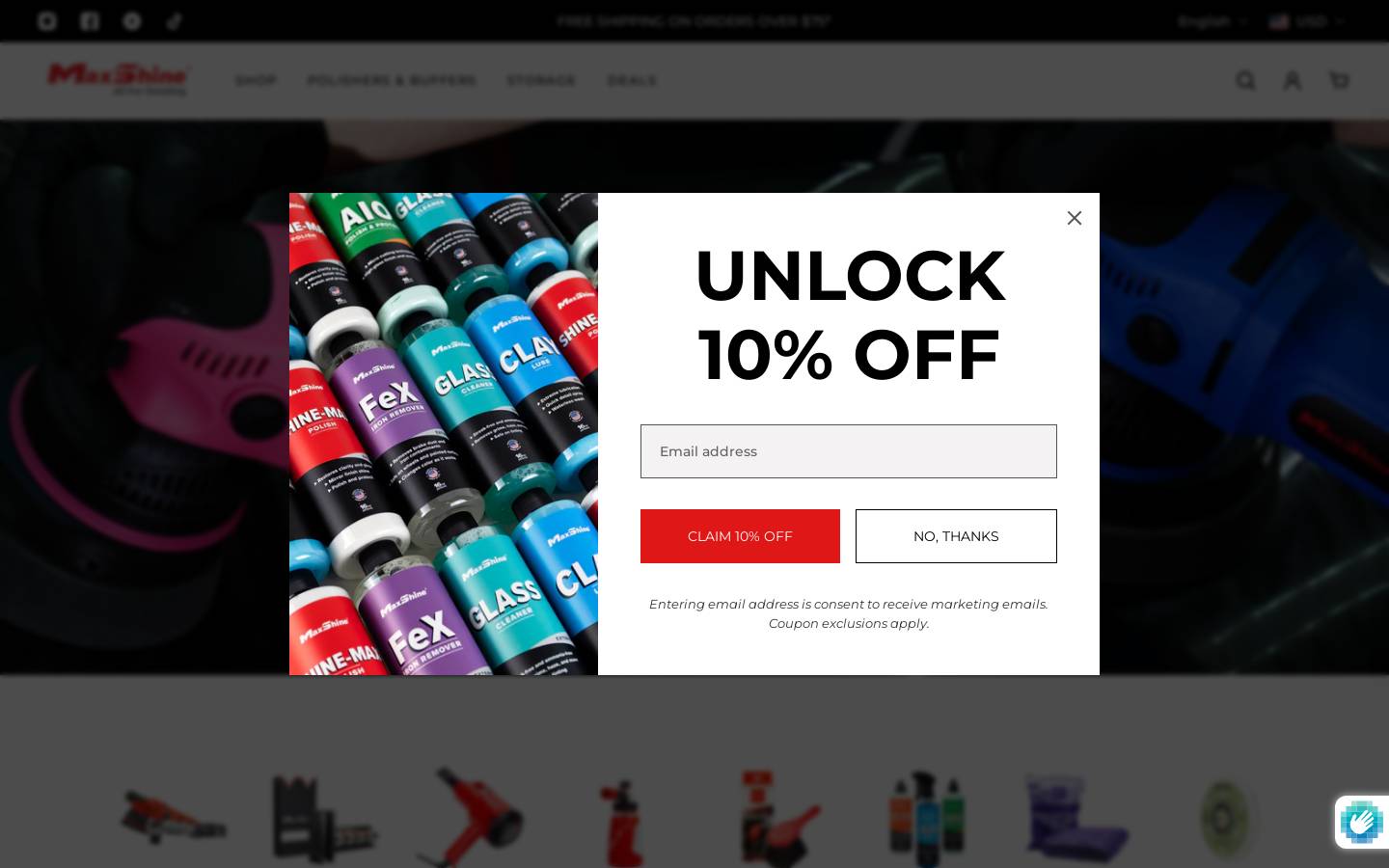maxshineusa.com homepage screenshot