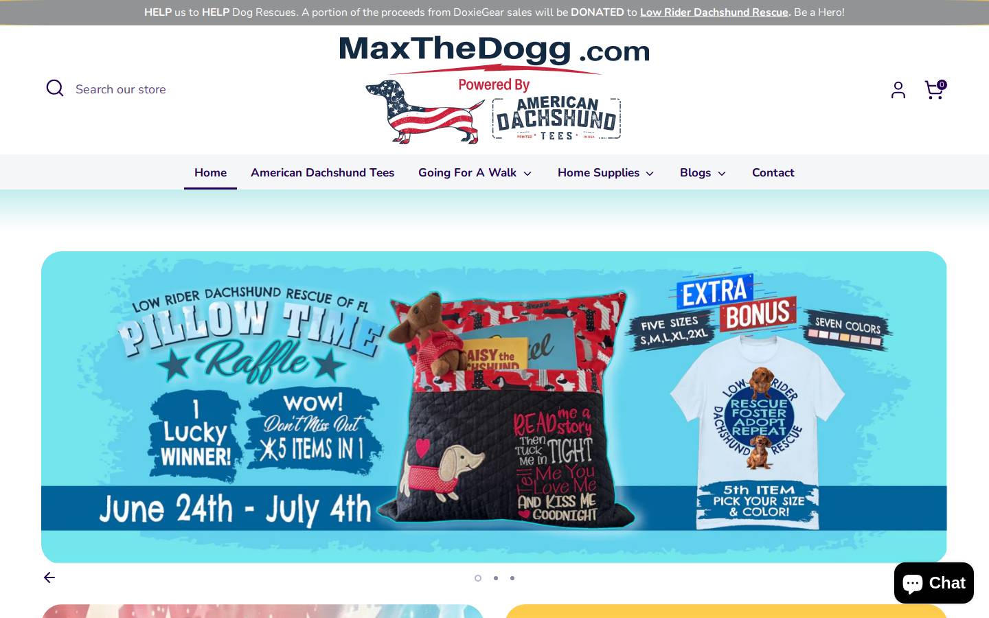 maxthedogg.com homepage screenshot