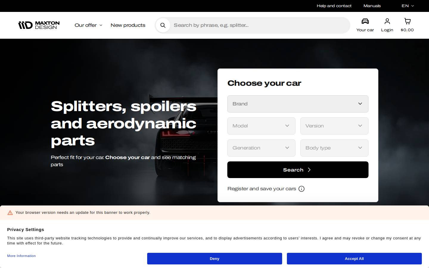 maxton.design homepage screenshot