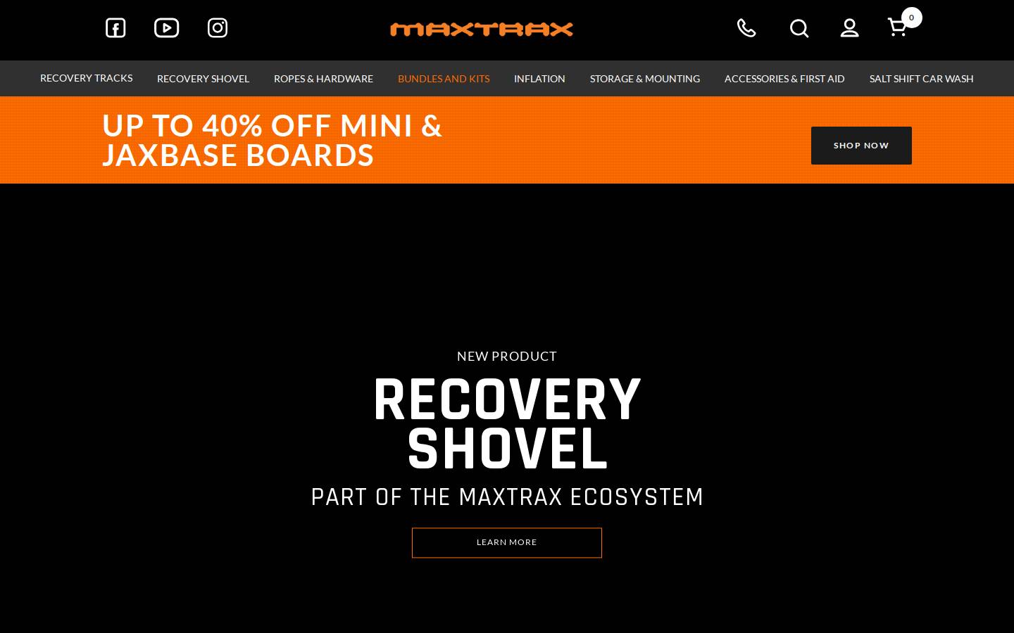 maxtrax.com.au homepage screenshot