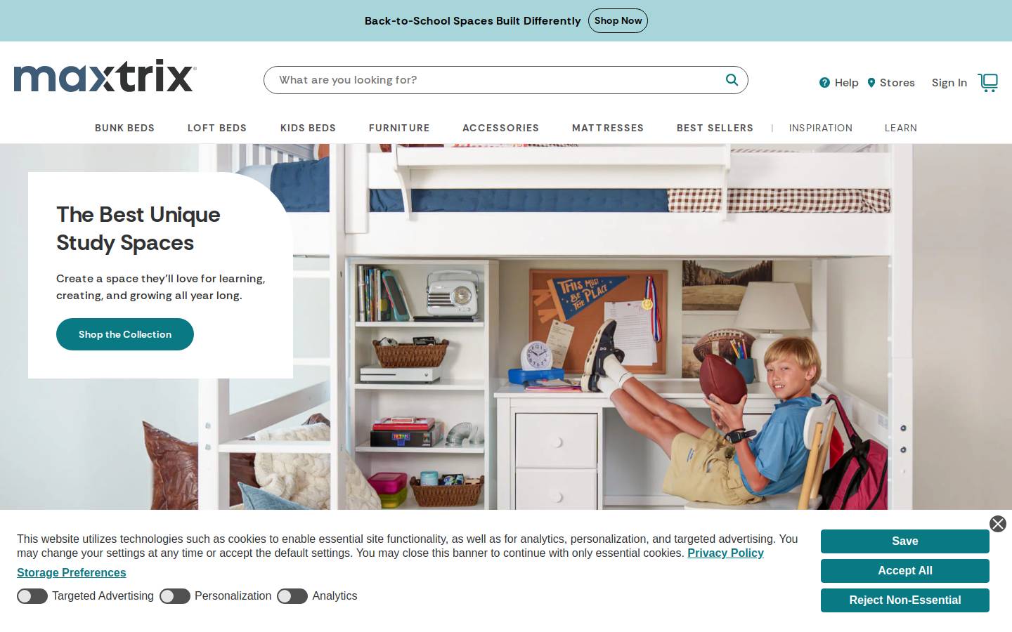 maxtrixkids.com homepage screenshot