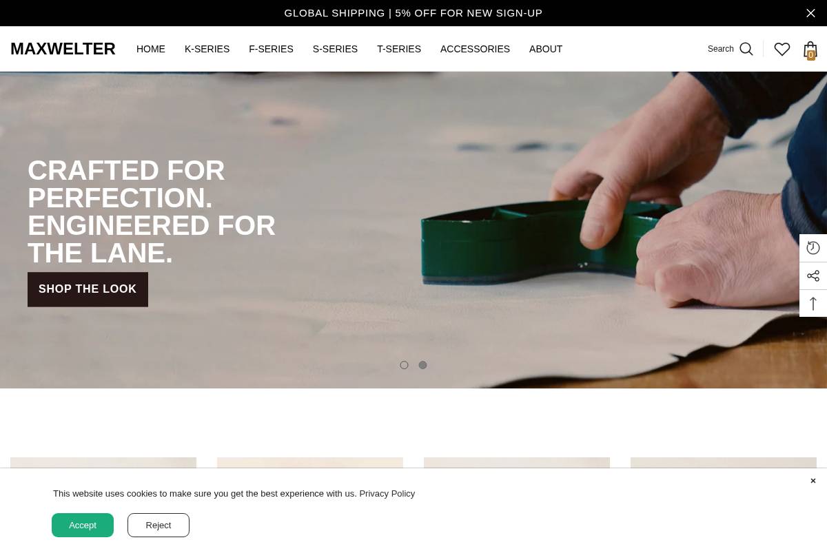 maxwelter.com homepage screenshot