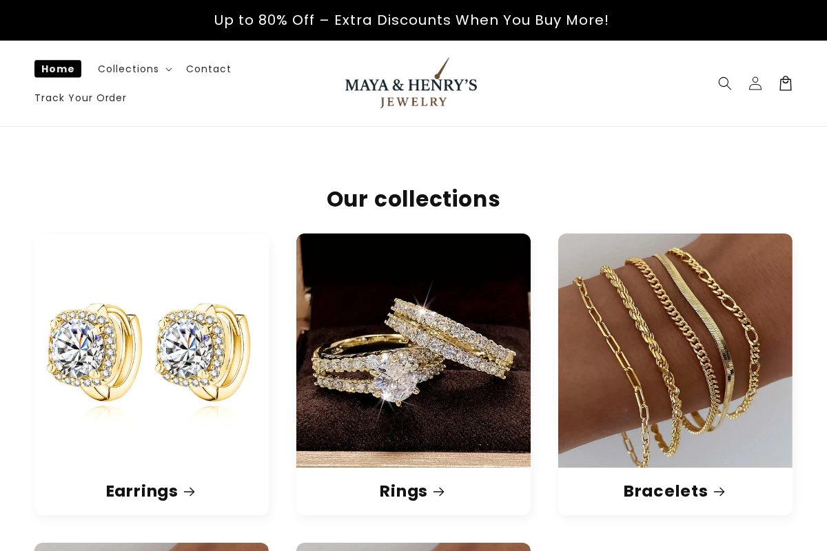 Mayahenryjewelers homepage screenshot