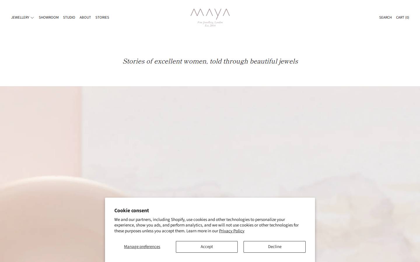 Maya Selway homepage screenshot
