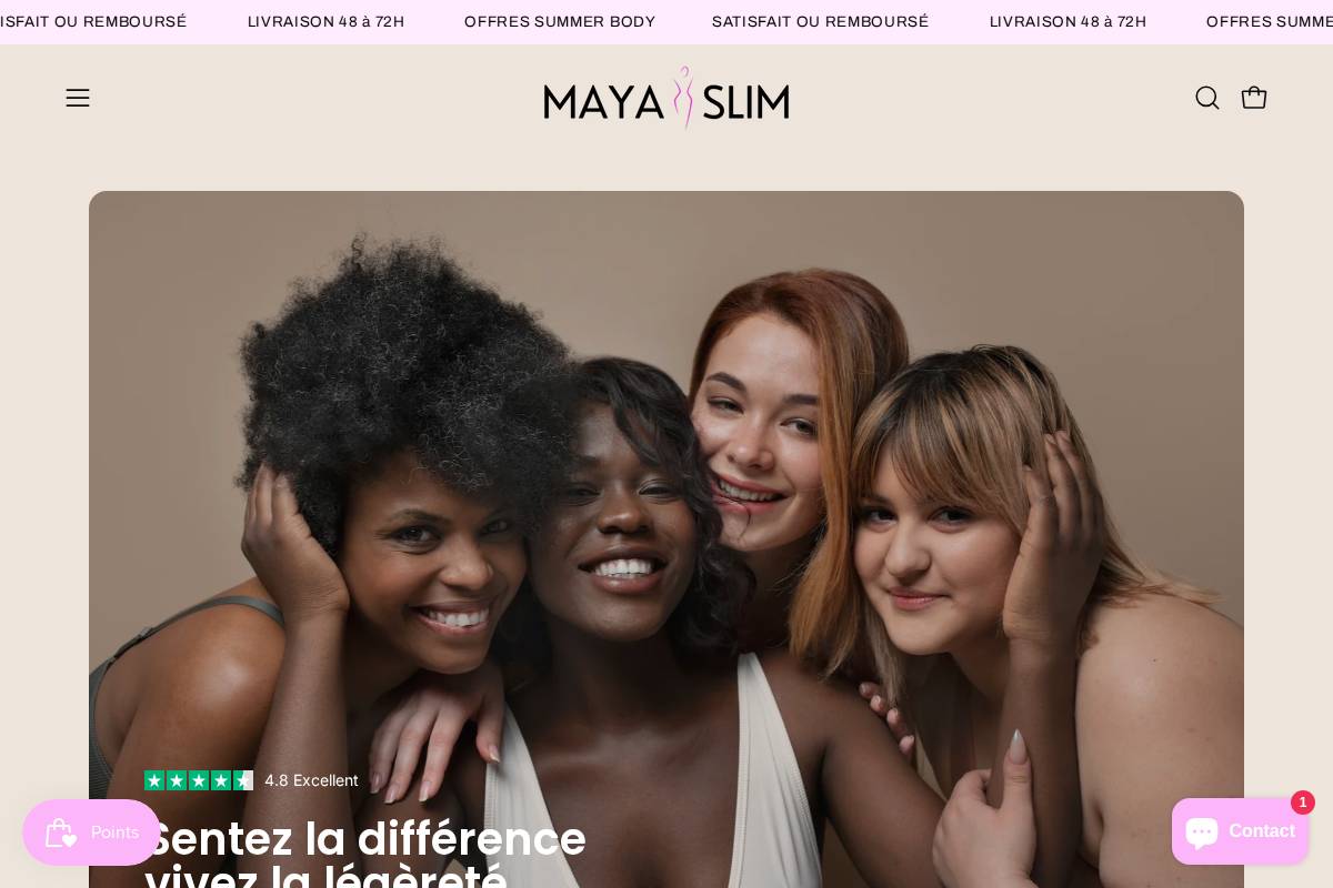 Mayaslim homepage screenshot