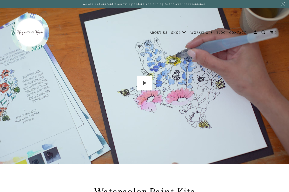 mayaxkiwi.com homepage screenshot