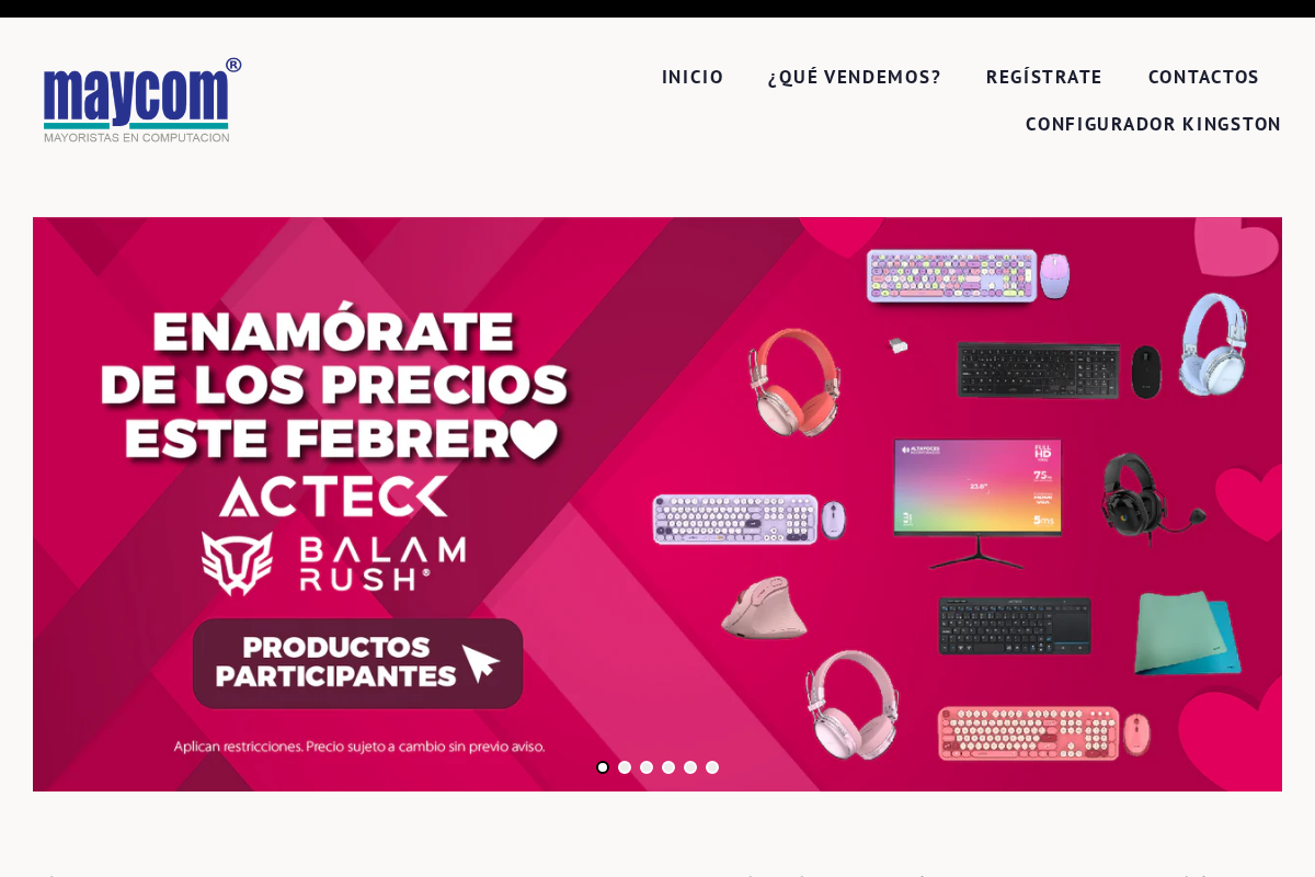 maycom.mx homepage screenshot