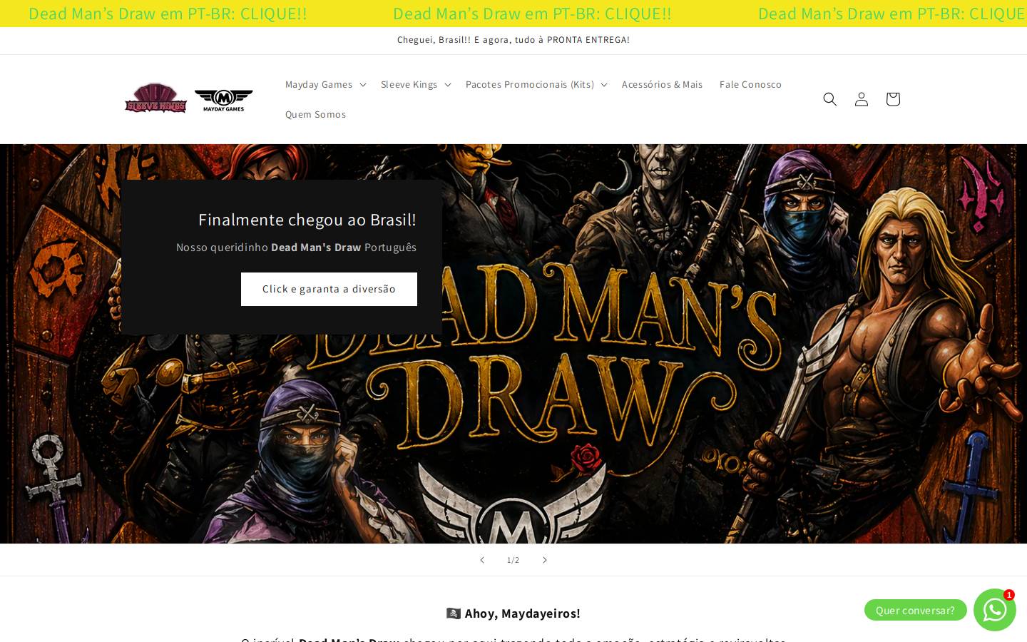 maydaygames.com.br homepage screenshot