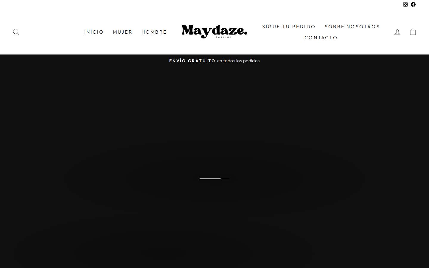maydaze.com homepage screenshot