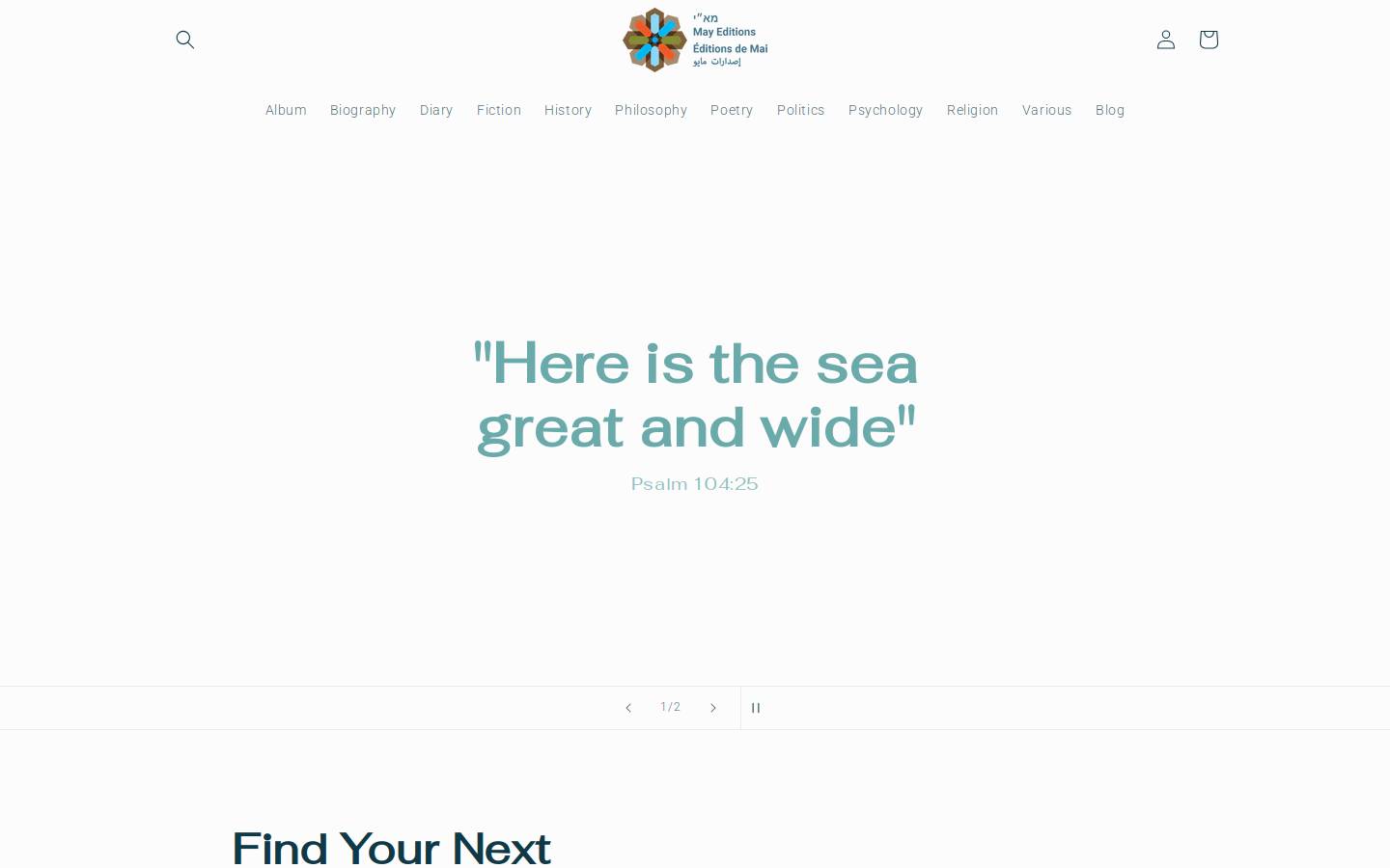 mayeditions.org homepage screenshot