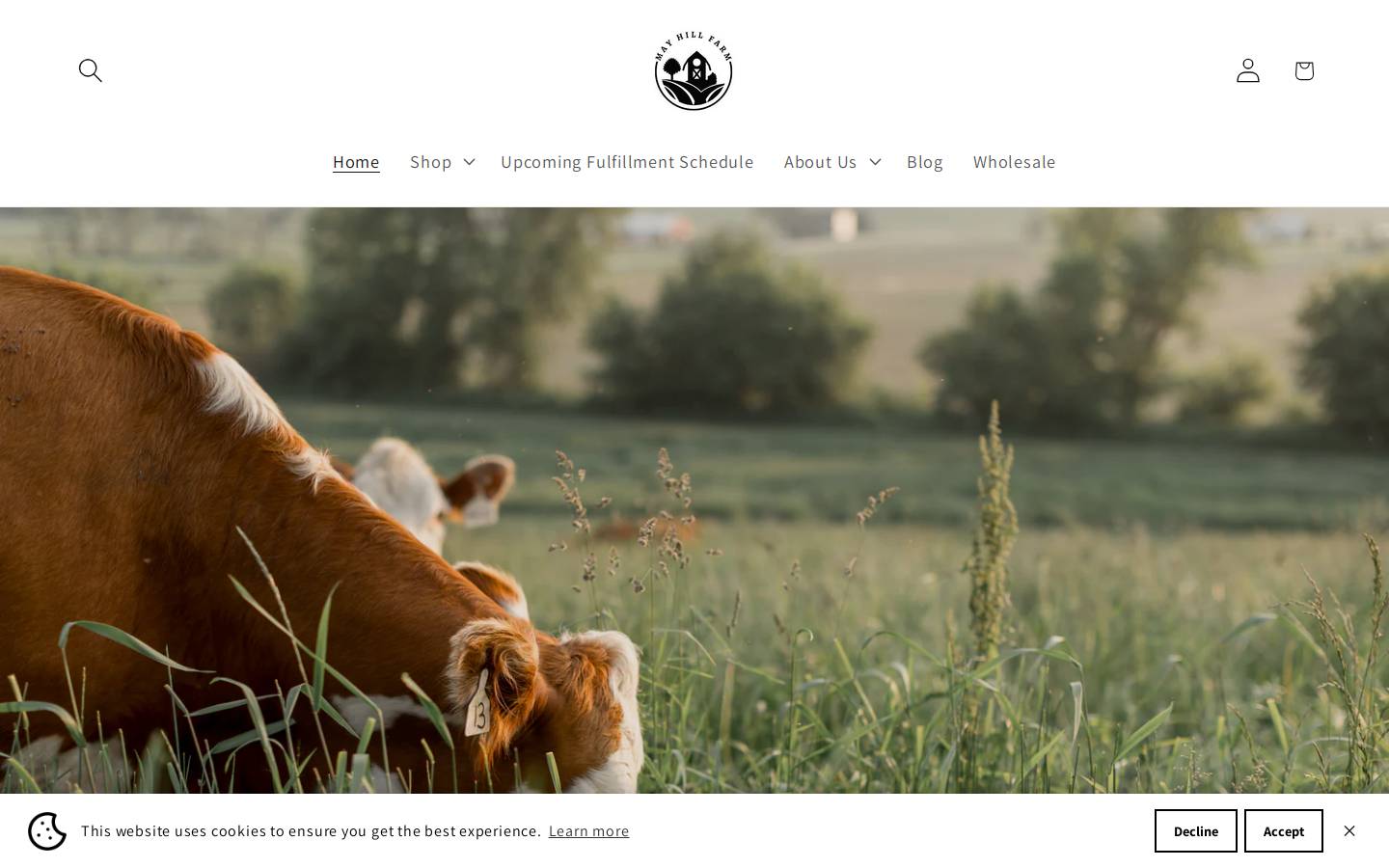mayhillfarmwi.com homepage screenshot