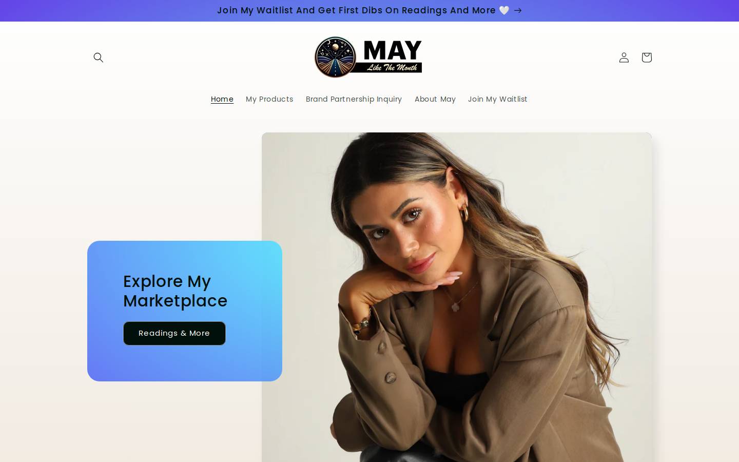 maylikethemonthh.com homepage screenshot