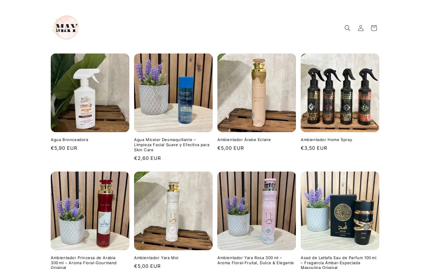 mayshop.es homepage screenshot