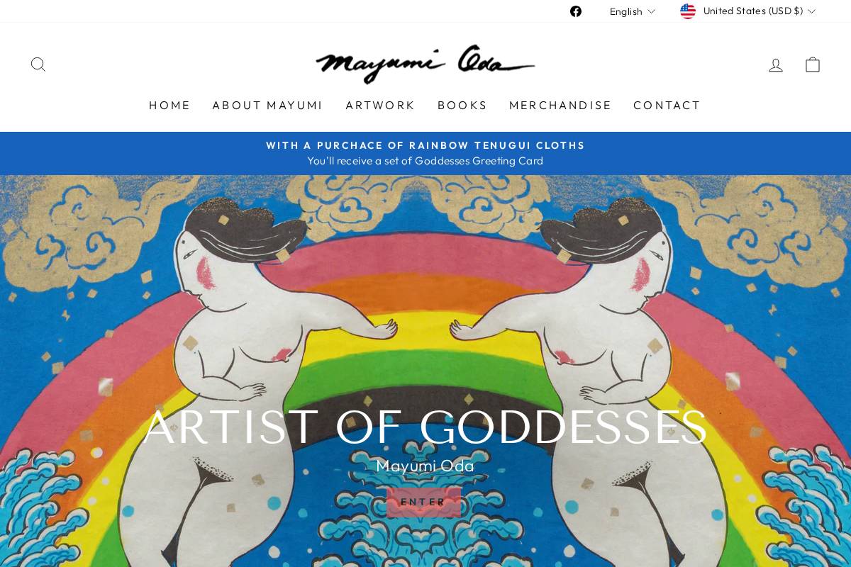 mayumioda.net homepage screenshot