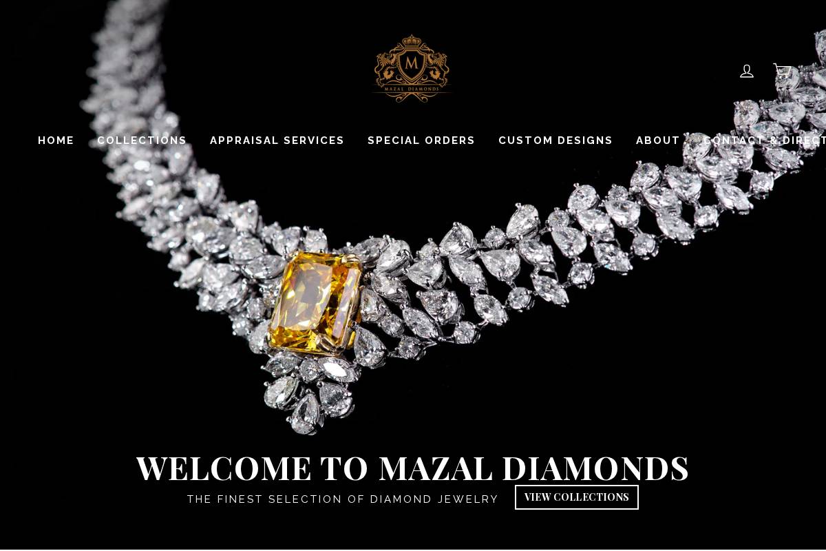 mazaldiamondsboca.com homepage screenshot