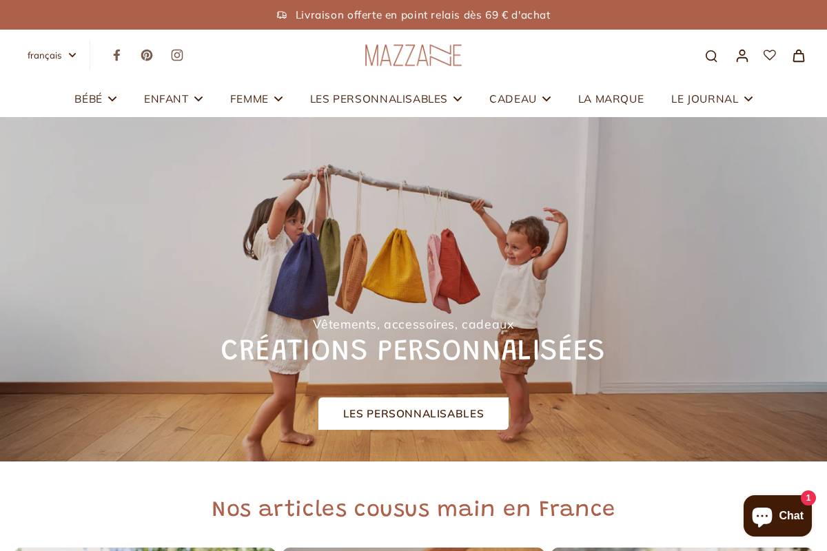 mazzanne.com homepage screenshot