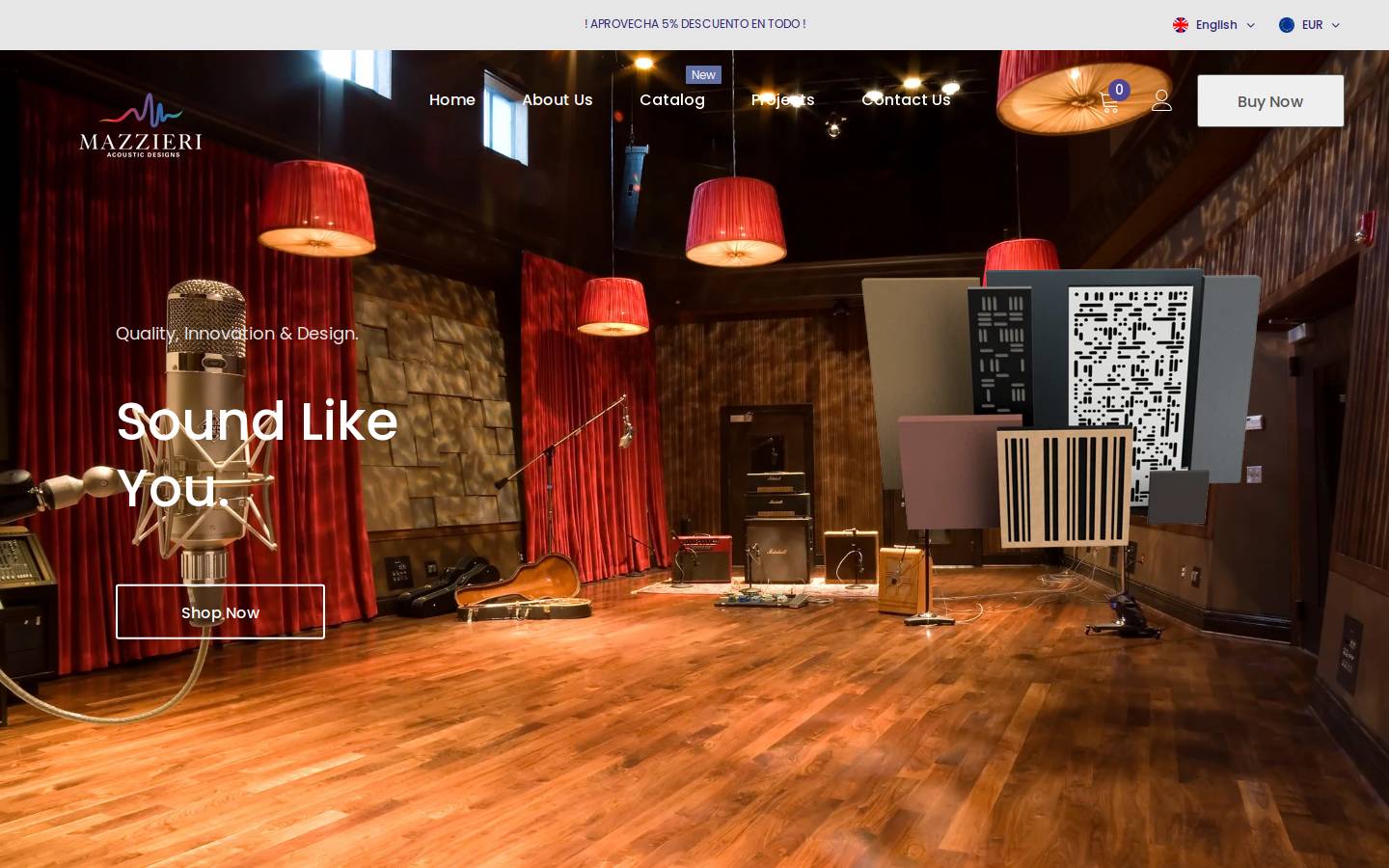 mazzieriad.com homepage screenshot