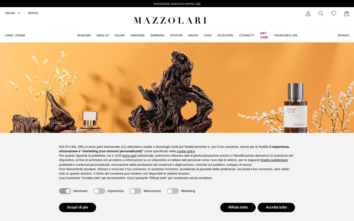 mazzolari.com homepage screenshot